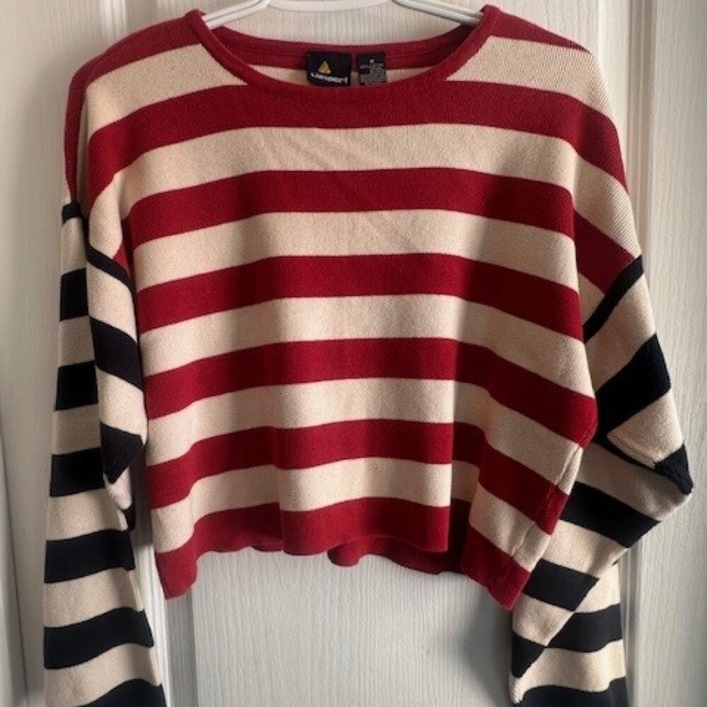 Vintage Liz Sport Cropped Sweater - Med